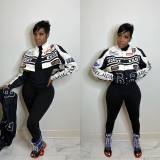 Printed Removable Two Wear Baseball Jacket MDF-5382