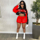 Printed Removable Two Wear Baseball Jacket MDF-5382