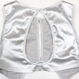 Sexy Hollow Out Tie Up Mini Dress CYA-900709