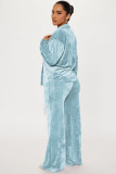 Casual Solid Long Sleeve Cardigans And Pants Two Piece Set YD-8770