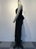 Solid Color Irregular Sexy Maxi Dress NY-10585