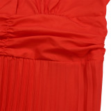 Plus Size Backless Sexy Strappy Gradient Maxi Dress GATE-D403