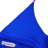 Plus Size Backless Sexy Strappy Gradient Maxi Dress GATE-D403