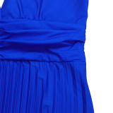 Plus Size Backless Sexy Strappy Gradient Maxi Dress GATE-D403