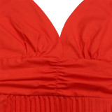 Plus Size Backless Sexy Strappy Gradient Maxi Dress GATE-D403