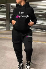 Casual Long Sleeve Hooded Sweatshirts Two Piece Pants Set WAF-7515329