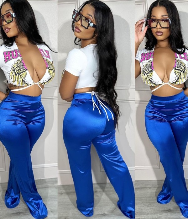 Satin Smooth Loose Straight Leg Pants LSD-1567