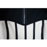 Color Clock Long Sleeve Wide Leg Jumpsuit YF-10590