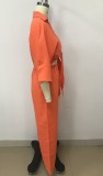 Solid Color Tie Up Tops And Pants Two Piece Set LSD-1558