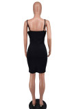 Sexy Sling Backless Bead Mini Dress XHXF-371