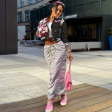 Fashion Print Cardigan Baseball Jacket Coat FSXF-529