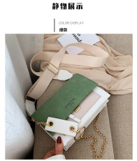 Frosted Crossbody Contrast Color Small Square Bag HCFB-322037