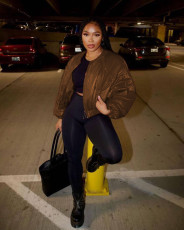 Solid Color Long Sleeve Slim Down Jackets MEM-88513
