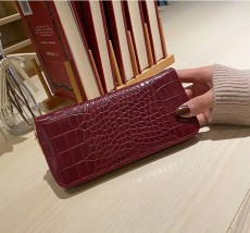 Crocodile Print Clutch Zipper Handbag HCFB-C1081158