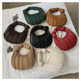 Vintage Pleated Tote Soft Knot Dumpling Bag HCFB-275007