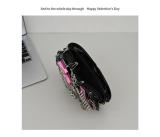 Cross Heart Studded Punk Style Shoulder Bag HCFB-36101