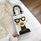 Cartoon Beauty Shoulder Handheld Diagonal Bag HCFB-008