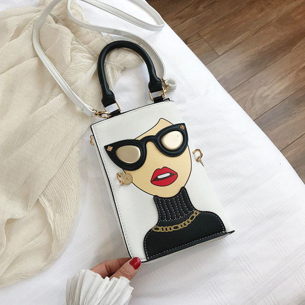 Cartoon Beauty Shoulder Handheld Diagonal Bag HCFB-008
