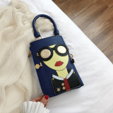 Cartoon Beauty Shoulder Handheld Diagonal Bag HCFB-008