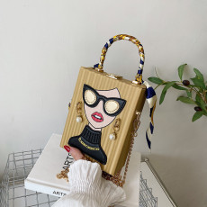 Graffiti Retro Chain Cell Phone Bag HCFB-303154