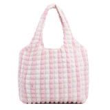 Pleated Waffle Large Capacity Shopping Bag HCFB-20627