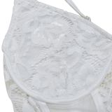 Solid Sexy Lace Sleeveless Shorts Two Piece Set BY-6658