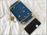 Velour Embroidered Star Chain Shoulder Crossbody Bag HCFB-301666