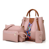 Color Ribbon Bucket Bag Four Piece Set Bag HCFB-28