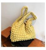 Pleated Waffle Large Capacity Shopping Bag HCFB-20627