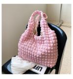 Pleated Waffle Large Capacity Shopping Bag HCFB-20627