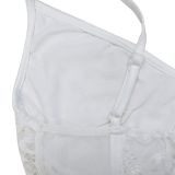 Solid Sexy Lace Sleeveless Shorts Two Piece Set BY-6658