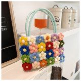 Hand-Woven Floral Shoulder Handbag Crossbody Bag HCFB-276037