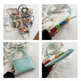 Hand-Woven Floral Shoulder Handbag Crossbody Bag HCFB-276037