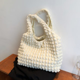 Pleated Waffle Large Capacity Shopping Bag HCFB-20627
