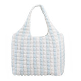 Pleated Waffle Large Capacity Shopping Bag HCFB-20627