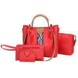 Color Ribbon Bucket Bag Four Piece Set Bag HCFB-28