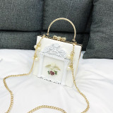 Angel Embossed Tote Chain Shoulder Bag HCFB-601008A