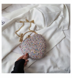 Sequin Heart Tote Crossbody Evening Bag HCFB-352207