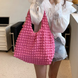Pleated Waffle Large Capacity Shopping Bag HCFB-20627