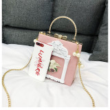 Angel Embossed Tote Chain Shoulder Bag HCFB-601008A