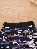Kids Boy Camouflage Print Sweatshirts Two Piece Pants Set GYMF-120