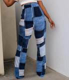 Print Colorful Plaid Casual Pants MDF-5384