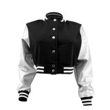 Fashion Embroidery Splicing Slim Baseball Jacket IV-8431