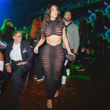 Sexy Knits See Through Long Skirt XEF-34727