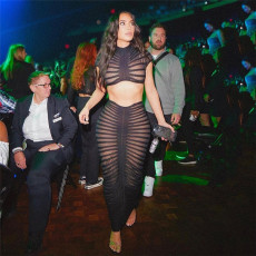 Sexy Knits See Through Long Skirt XEF-34727