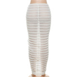 Sexy Knits See Through Long Skirt XEF-34727