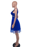 Sexy Sleeveless Beaded Sling Midi Dress XHXF-370