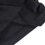 Drawstring Hole Breaking Casual Loose Wide Leg Pants FL-22031