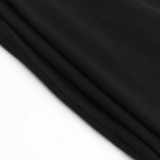 Fashion Diamond Long Sleeve Split Midi Dress  FL-YY23445MH