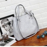 Solid Color Tote Shoulder Crossbody Bag Four Piece Set HCFB-31209
